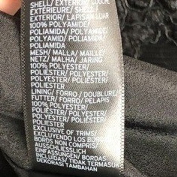 Topshop Black Lace Mock Neck Sheer Waist Sleeveless Mini Dress Womens Size US 8 - Picture 8 of 8